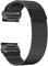 ZoRoll Armband QuickFit 20 mm Kompatibel mit Garmin Fenix 8 43mm/Fenix 7S Pro Solar/7S/6S/6S Pro/5S/5S Plus, Edelstahl Ersatzarmband Mesh Metall Uhrenarmband für Garmin Descent Mk3S/Mk2S - Schwarz(S)