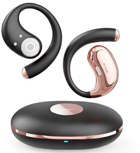 Micool Open-Ear Headphones Bluetooth 6.0, Clip On Earbuds Wireless with 36H Playtime, Noise Cancelling Hands-Free Earphones, Comfort Fit Sports Headphones for Running, Gym & Travel