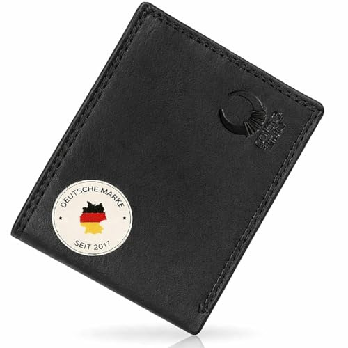 Corno d´Oro Portmonee Herren Leder mit RFID Schutz TÜV-geprüft I Echtleder Geldbörse Männer für 12 Karten I Wallet mit Münzfach mit Geschenkbox