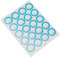 Anybook Reader Sticker-Set blau, 400 Aufkleber Codes für DRP-5100 Anybook Audiostift, je 200 transparent und 200 weiß