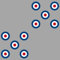 GreenIT Aufkleber Sticker 3cm Target Mod UK GB England Roller Vespa Symbol Zeichen Auto Motorrad (10)