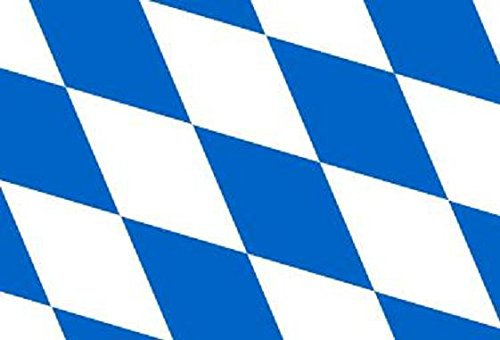 U24 Aufkleber Bayern Raute Flagge Fahne 30 x 20 cm Autoaufkleber Sticker