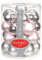 28 Christbaumkugeln Glas 3cm // Weihnachtskugeln Baumkugeln Baumschmuck Christbaumschmuck Weihnachtsdeko Kugeln Glaskugeln Spiegelbeeren Dose, Farbe: Soft Simplicity (zartrosa grau)