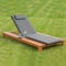 MERXX Viana Liege inkl. Kissen, Holz: Natur Kissen: anthrazit