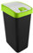 keeeper Cubo de la Basura Premium con Tapa Abatible, Tacto suave, 45 l, Magne, Verde, PP/TPE, 45 litros (para bolsas de 60 l)