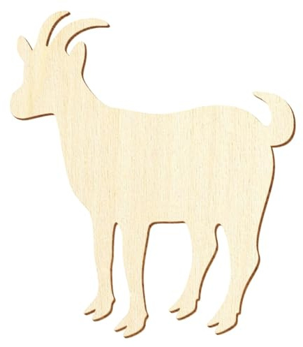 Cabra de madera V1 – Elección de tamaño a elegir, tamaño: 9 cm, paquete con 100 unidades