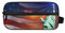 MONTOJ Kulturtasche Aufbewahrungstasche Kosmetiktasche The Statue of Liberty American Flag Stars Makeup Bag Wash Gargle Bag für Reisen & Zuhause