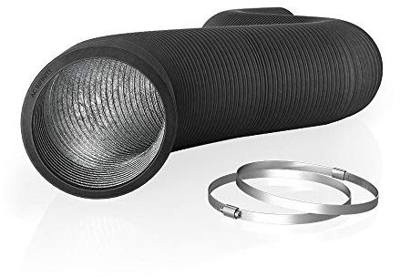 AC Infinity Flexibler Luftschlauch 250 mm, 7,6 m – Vierschichtiger Aluminium-Luftschlauch für Heizung, Kühlung, Belüftung und Abluft