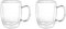 KASANOVA Set 2 mug da 280 ml, in vetro borosilicato da 12x8,5x11,5 cm