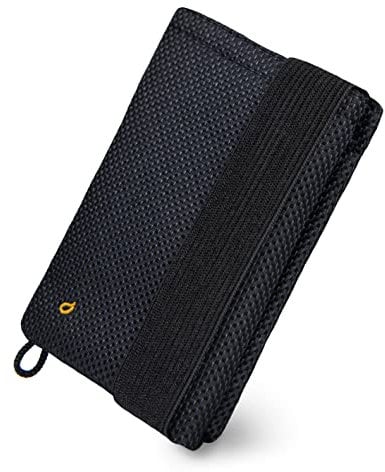 GUGGIARI® Portafoglio Uomo Slim, Morbido e Flessibile, dotato di un Sistema di Protezione RFID - Portafoglio Uomo Piccolo, Contanti e Chiavi (Black - Carbon)