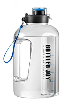 GHONLZIN Botella de Agua Deportiva, 1.5L Water Bottle, Botella Agua sin BPA Reutilizable Botellas de Agua con Marcador de Tiempo para Athletic, Bici, Gimnasio, Oficina