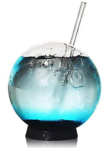 Verre à cocktail sphérique transparent 360 ml - Idéal pour la maison, le restaurant, les événements et les fêtes