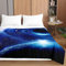 Surwin Tagesdecke Bettüberwurf Steppdecke für Doppelbett Einzelbett, Mikrofaser Wattiert Gesteppt Bettdecke 3D Galaxis Druck Dünne Tagesdecken mit Ultraschall Prägung (Sonnensystem,150x200cm)