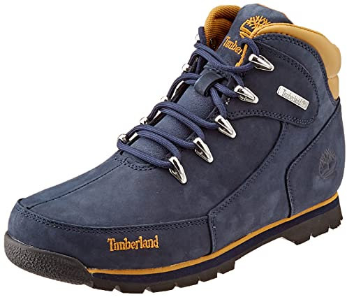 Timberland Euro Rock, Stivali Unisex - Bambini e ragazzi, Blu (Navy Nubuck), 40 EU