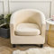 GUYIRT 2 Stück Samt Schonbezug Für Clubsessel mit Kissenbezug, Hohe Dehnung Club Chair Schonbezug, Dickerer Plüsch Sofaüberwurf, Abnehmbar Möbel Protector -Beige