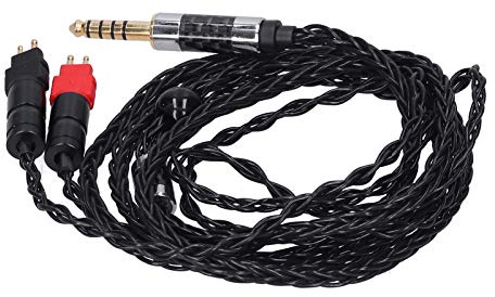 Dioche HD600 Kabel, Doppelnadel 8 Adriges Symmetrisches OCC Audiokabel mit Silberbeschichtung für HD600 HD580