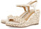 GIOSEPPO Tigard, Sandalo Espadrillas con Zeppa Donna, Bianco, 40 EU