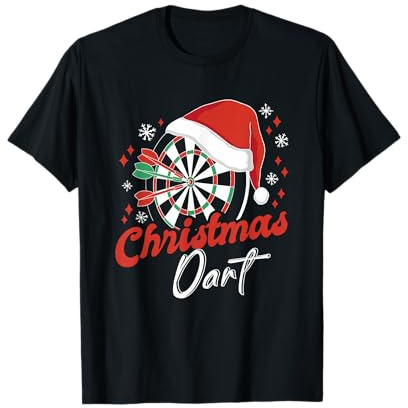Dart Darts Vintage Dartpfeile Dartscheibe Bullseye T-Shirt für Dartspieler und Dartliebhaber - Schwarz, S, Kurzarm, Unisex-Erwachsene