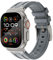 KADES 49 mm, 46 mm, 45 mm, 44 mm, per Apple Watch, cinturino sportivo in silicone con adattatore in acciaio inox, per Apple Watch Ultra 2, Ultra/Series 10/9/8/7/6/5/4/SE, serie 3 42 mm, blu