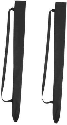 Ciieeo 2Pcs Waterproof Umbrella Protective Cover with Shoulder Straps Compact Foldable Umbrella Carry Case for Wet Storage and Travel Convenience