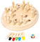 Gedächtnis Schach Lernspielzeug Montessori Spielzeug ab 4 Jahre Montessori Brettspiel aus Holz Kinderspiele für Verbessert das Gedächtnis und die Farbwahrnehmung
