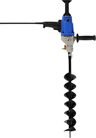 Elektrischer Erdbohrer 1900W - Gartenbohrer Bohrerlänge 800mm Bohrlöcher 120mm Handerdbohrer Erdlochbohrer Erdbohrgerät