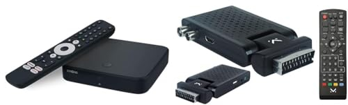 Gamme Android TV STRONG (Android TV + DTT Box Ethernet WiFi) & Majestic DEC 663N - Mini DECODIFICADOR Digital TERRESTRE DVB-T/T2 HD, SCART/HDMI, Entrada USB 2.0