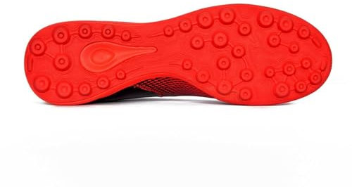 Sega Aston Astro Turf Men’s Football Boots Artificial Grass Trainers Indoor and Outdoor Comfortable Grip Cushioned (Red Studs, UK Footwear Size System, Adult, Men, Numeric, Medium, 9)