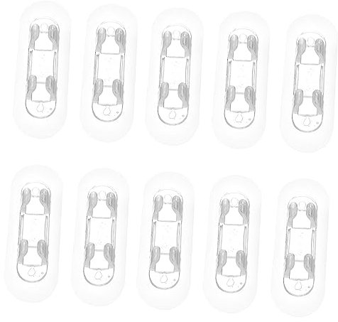 HOMSFOU 3sets Wire Organizer Acrylic Protective Wire Cable Management House Appliances Cable Clamp Transparent 10pcs*3