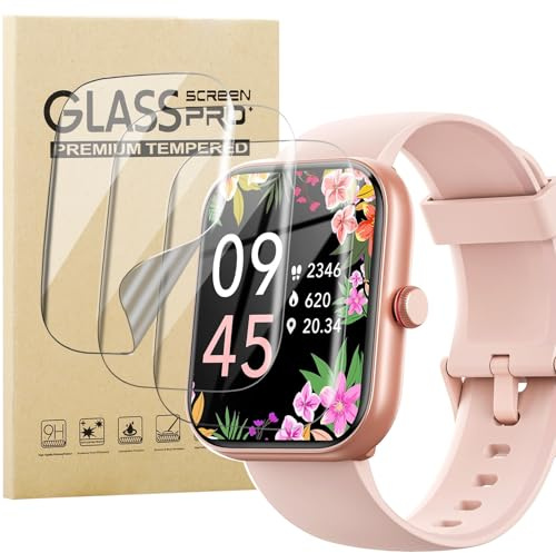 KUSINHOKA 3 Stück Schutzfolie kompatibel mit Fitpolo IDW20 1.91 Zoll, [Anti-Kratzen] Weiche TPU Displayschutzfolie, Vollständige Abdeckung HD Klar Anti-Fingerprint Folie für Fitpolo Smartwatch IDW20