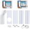 Kit de ventilación de aire acondicionado portátil para ventanas, sello de ventana de aire acondicionado con manguera de escape de aire acondicionado de 15 cm de diámetro, kit de ventana de aire
