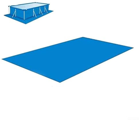 HEBEOT Lona rectangular para piscina, plegable, de polietileno, protector de suelo para piscina, alfombrilla protectora para todo tipo de piscinas (3 × 5)