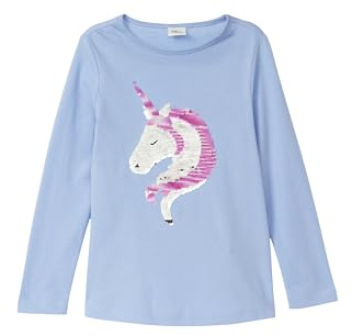 s.Oliver Langarm-Jersey-Shirt mit Pailletten im A-Shape