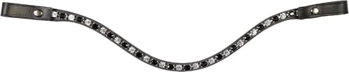 HKM Amazing Stirnband, Schwarz/Silber, Warmblut