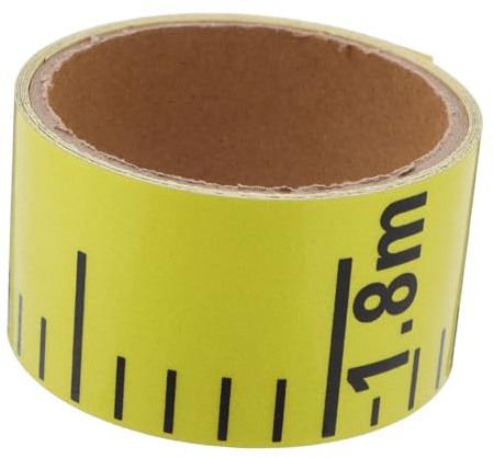 HEATSHAKING Water Level Gauge Tool Self Adhesive Measuring Sticker 78.74 in Waterproof Water Meter Labels Clear Level Decals for Pool Supplies Construction Renovation Electrical Engineering