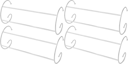 Radiator Airer Rack (Pack of 4) | 2 Bar Chrome Radiator Clothes Airer | Indoor Radiator Dryers for Drying Clothes | Lightweight Radiator Dryer | Caravan Clothes Airer for Drying Towels, Socks, & More