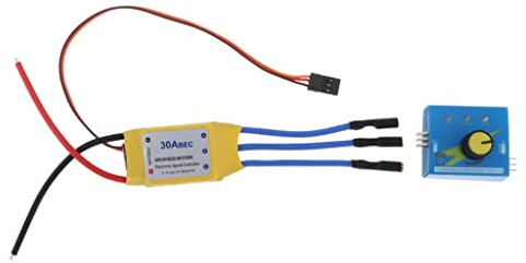 BDJXOZYH DC 12V 30A ESC Brushless with Motor Speed Controller for RC Model Airplane