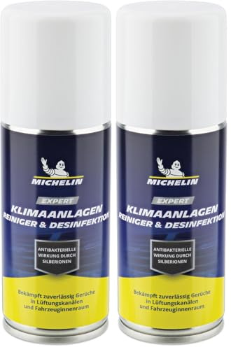 MICHELIN Expert Klimaanlagen Desinfektion Auto | Mit KENA bionics-Formel | Entfernt Gerüche & Bakterien | Klimaanlagenreiniger mit Silberionen & Zitrusduft | One-Shot Anwendung | 100 ml