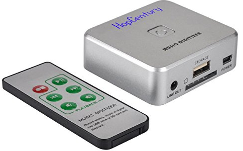 Music Digitizer CD Recorder for Music Audio Capture Device Cassette MP3 Recorder Converter with 3.5mm & RCA Line Input