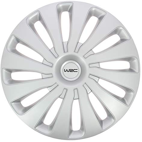 WRC 4 Copricerchi Grigio Metallizzato per ruote da 15 Pollici