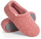 VeraCosy Ladies' Fuzzy Curly Fur Memory Foam Slippers Anti-Slip Lightweight Breathable House Shoes, Pink Pink, 3/4 UK