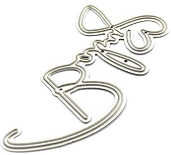 Stanzformen,Baby Schrift Form Metall Stanzformen Schablone Scrapbooking DIY Fotopapier, Karten, Handwerk Prägen - 7,5 X 4,6 Cm