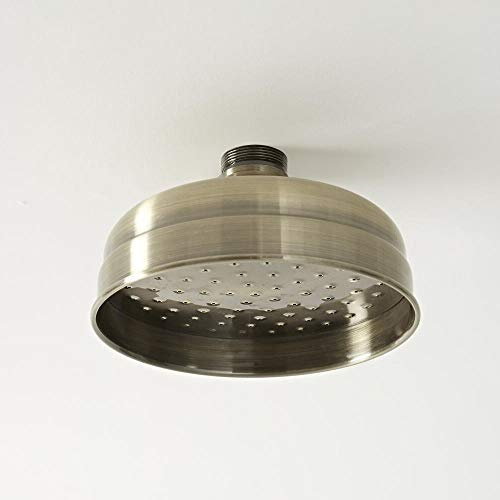 Milano Elizabeth Traditional 155mm Round Rainfall Shower Head - Brushed Gold