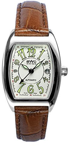 BWC Swiss Damen Uhr Analog Automatik mit Leder Armband 200075001
