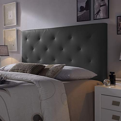 Marckonfort Rombo Kopfteil für Bett, 140x60x8 cm Farbe schwarz