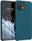 kwmobile Hülle kompatibel mit Xiaomi 11 Lite (5G) NE/Mi 11 Lite (5G) Hülle - Silikon Handy Case - Handyhülle weiche Oberfläche - kabelloses Laden - Petrol matt
