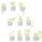 Cisixin 10Pezzi Decorativi per Interruttori,Adesivi Luminosi Gatto Creativo Sticker Adatto per la Camera dei Bambini