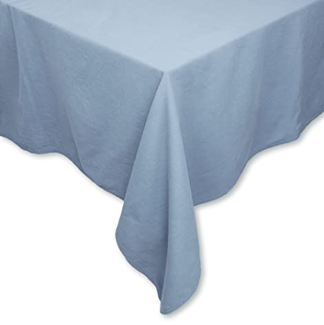 Tischdecke Tischwäsche Leinen-Optik Lissabon Uni einfarbig Tischtuch Verschiedene Größen/Farben (Himmelblau, 160 x 200 cm)