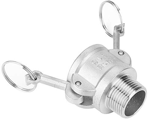 Adattatore per Pompa di Rifiuti, DN20 3/4B Adattatore Camlock Femmina in Acciaio Inossidabile Adattatore per Pompa della Spazzatura Raccordo Camlock Femmina con Filettatura Maschio