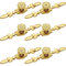 Csirnto Schrank Knöpfe Schrankgriffe Gold 6 Stück Golden Schrankknöpfe Griffe Möbel Gold Türgriffe Gold Schubladenknöpfe Vintage Style Pull Griff Kabinett Schubladen Knopf mit Schrauben